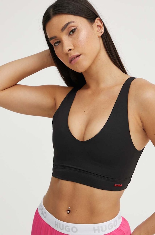 Σουτιέν HUGO πλεκτό ύφασμα μαύρο 50496849