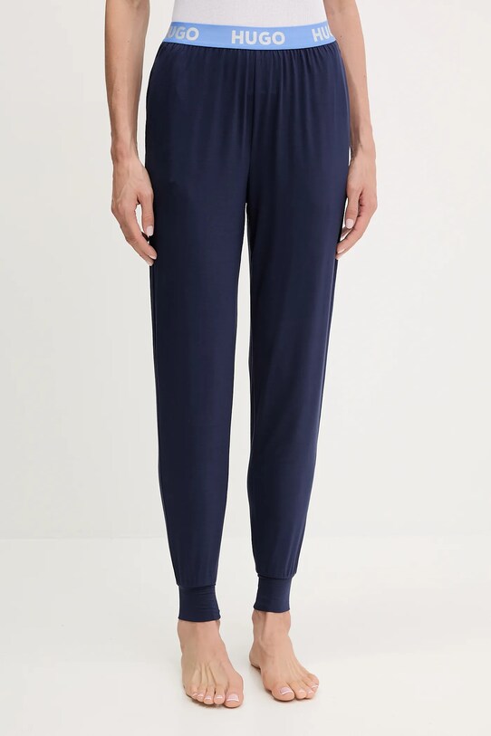 HUGO pantaloni de pijama uni bleumarin 50490703