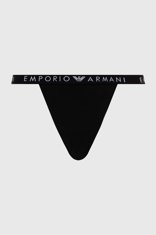 Emporio Armani Underwear stringi 2-pack 164522.4F227 czarny AW24