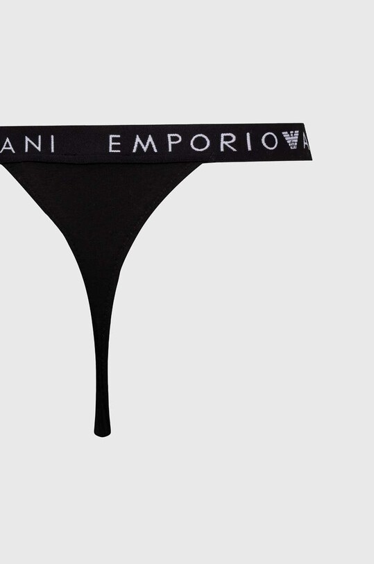 Odzież Emporio Armani Underwear stringi 2-pack 164522.4F227 czarny