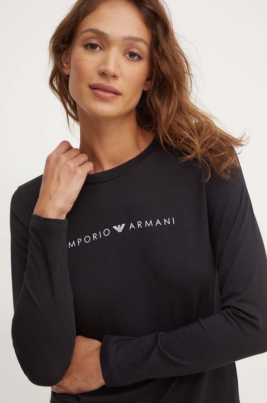 Bavlněné pyžamo Emporio Armani Underwear 164729.4F227 černá