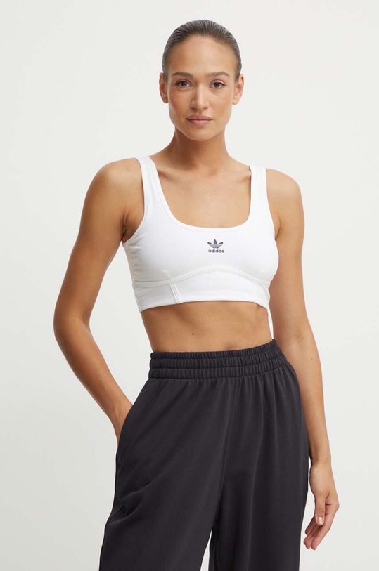 Топ adidas Originals Trefoil Bra белый IN4116