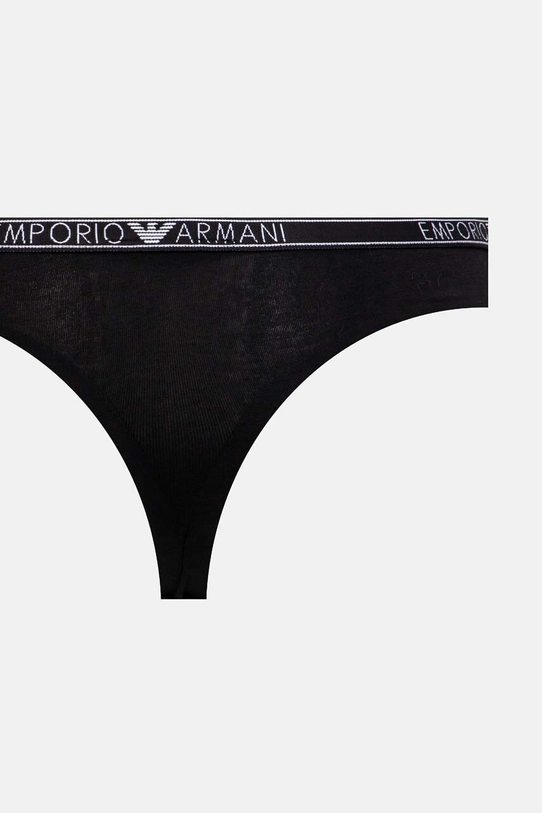 Одежда Стринги Emporio Armani Underwear 2 шт 163333.4F223 чёрный