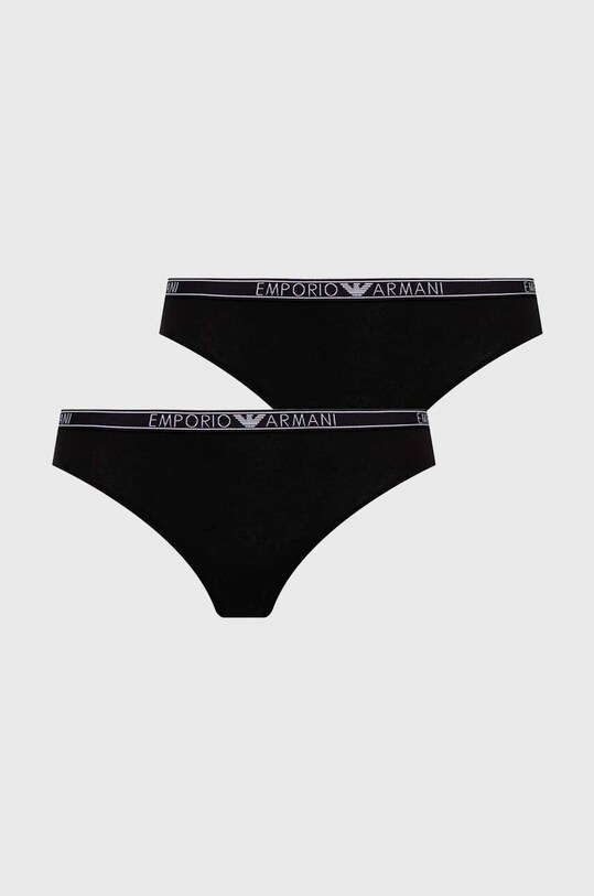 Emporio Armani Underwear figi 2-pack dzianina czarny 163334.4F223