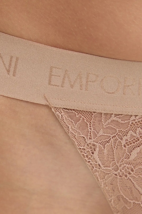 Emporio Armani Underwear stringi beżowy 164282.4R206