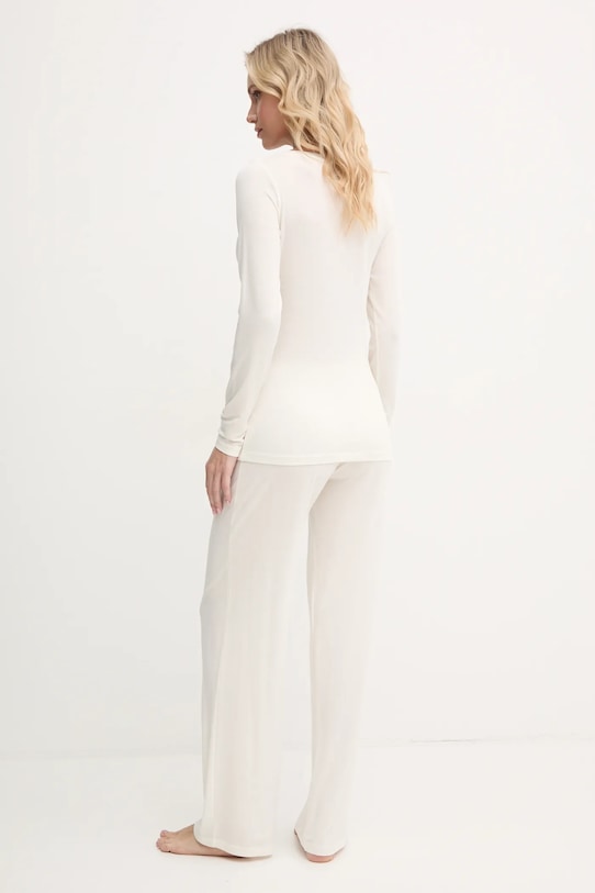 Emporio Armani Underwear pijama din amestec de lână 164790.4F224 bej AW24