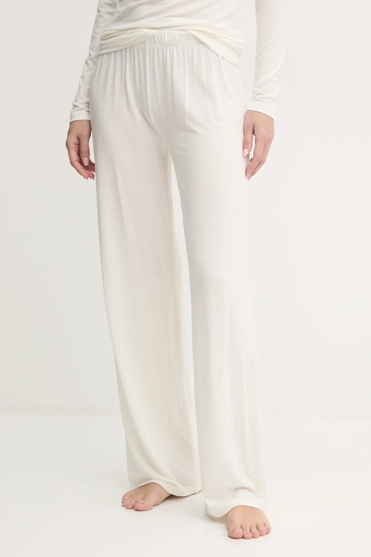 Emporio Armani Underwear pijama din amestec de lână bej 164790.4F224