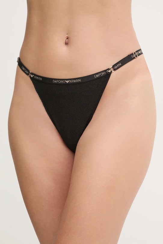 Emporio Armani Underwear stringi dzianina czarny 164858.4F214