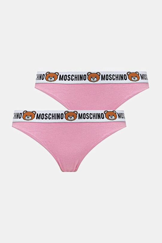 Трусы Moschino Underwear 2 шт гладкий розовый A1384.4402