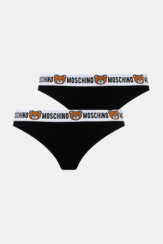 Σλιπ Moschino Underwear 2-pack στάμπα μαύρο A1384.4402