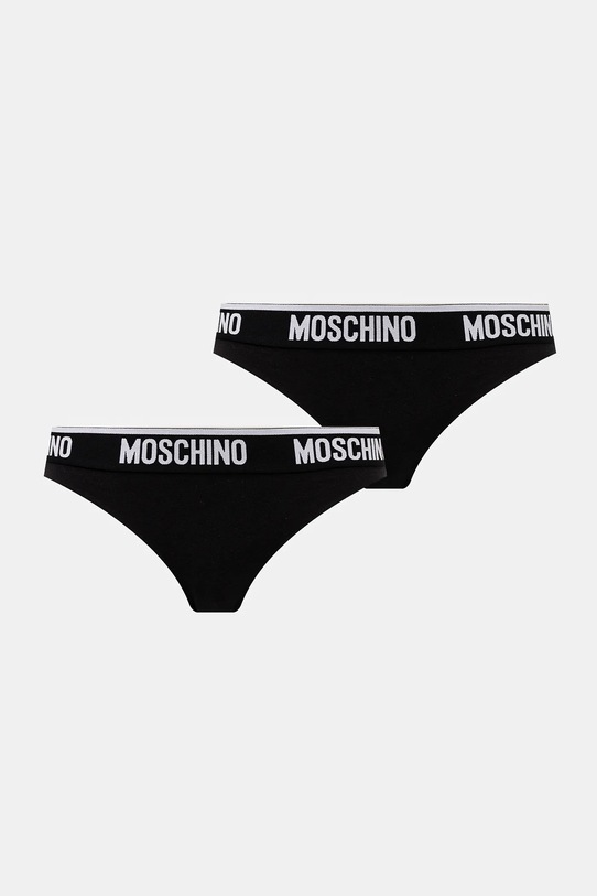 Nohavičky Moschino Underwear 2-pak nohavičky čierna A1390.4406