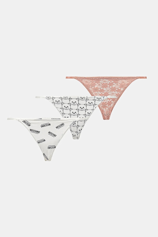 Бразиліани Moschino Underwear 3-pack мереживо білий A2306.4611