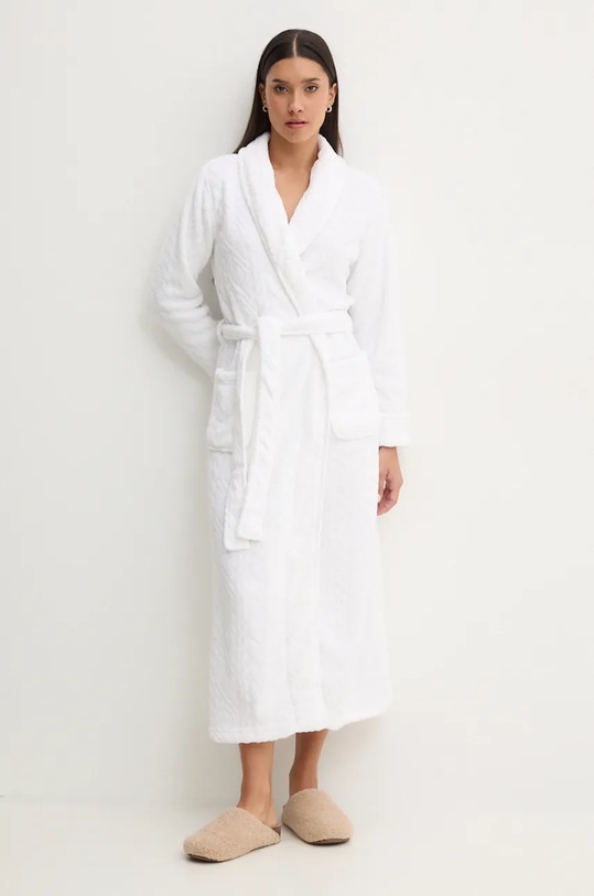 Kućni ogrtač Lauren Ralph Lauren pletivo bijela ILN52372