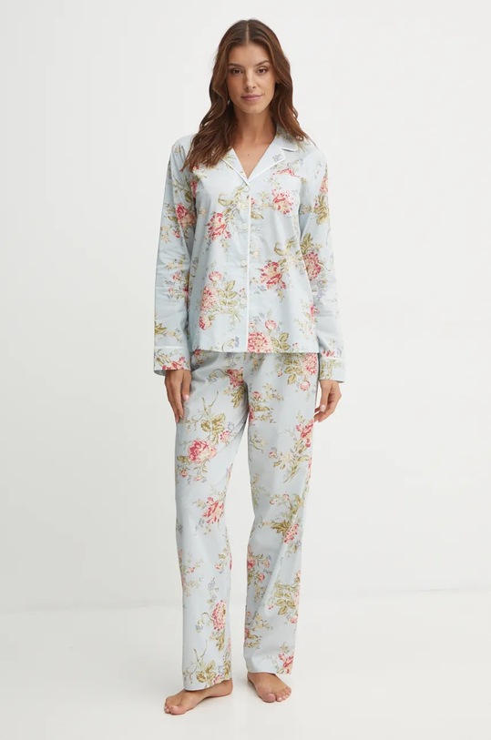 Пижама Lauren Ralph Lauren ткань голубой ILN92354