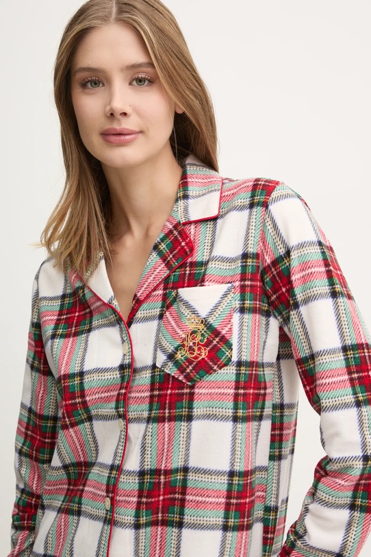 Pyžamo Lauren Ralph Lauren ILN92376F béžová
