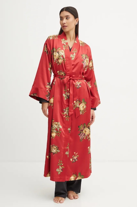 Ρόμπα Lauren Ralph Lauren ύφασμα κόκκινο ILN52381