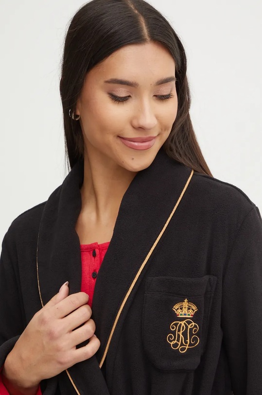 Kućni ogrtač Lauren Ralph Lauren ILN52386F crna AW24