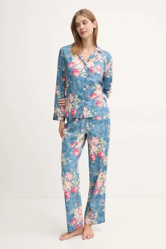 Pyžamo Lauren Ralph Lauren sada modrá ILN92389