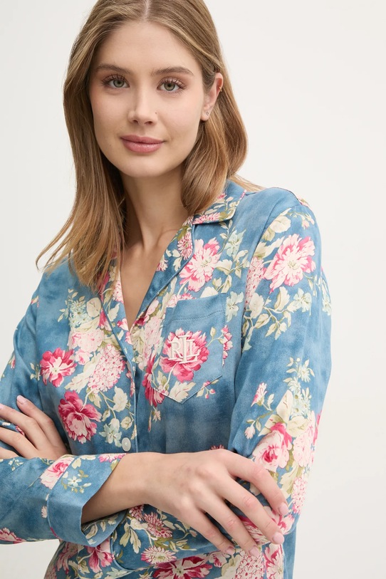 Pyžamo Lauren Ralph Lauren ILN92389 modrá