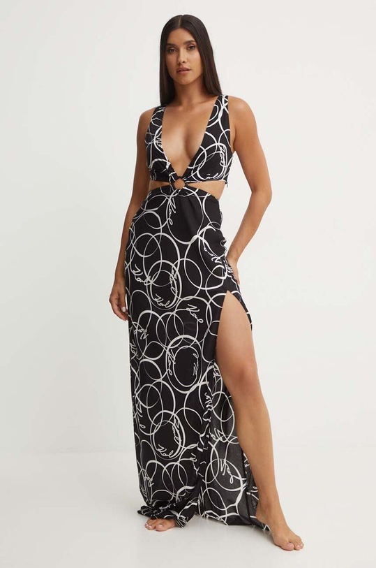 Karl Lagerfeld rochie de plaja 245W2203 negru AW24