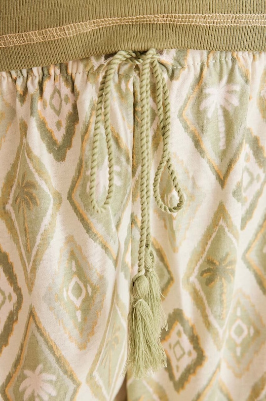 women'secret piżama bawełniana WEEKLY SUMMER zielony 3597397