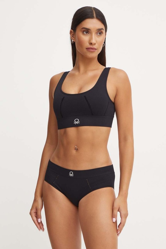 United Colors of Benetton sutien 1XAV1R00A negru AW24