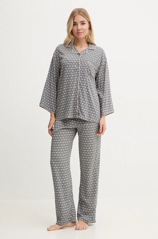 Πιτζάμα United Colors of Benetton ύφασμα γκρί 4X9X3P00J