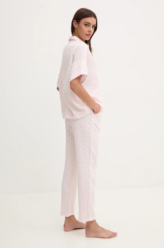 Îmbrăcăminte United Colors of Benetton pijamale de bumbac 46CG3P00K roz
