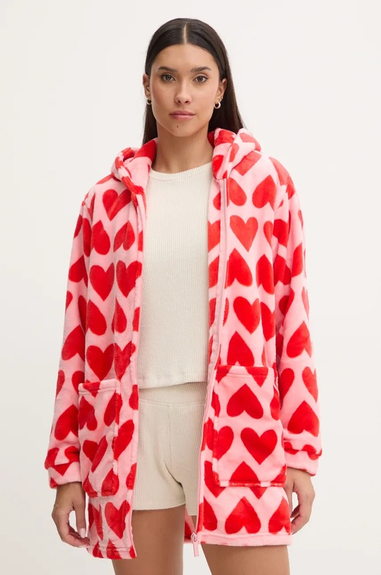 Kućni ogrtač United Colors of Benetton Planet friendly roza 6FK81800N