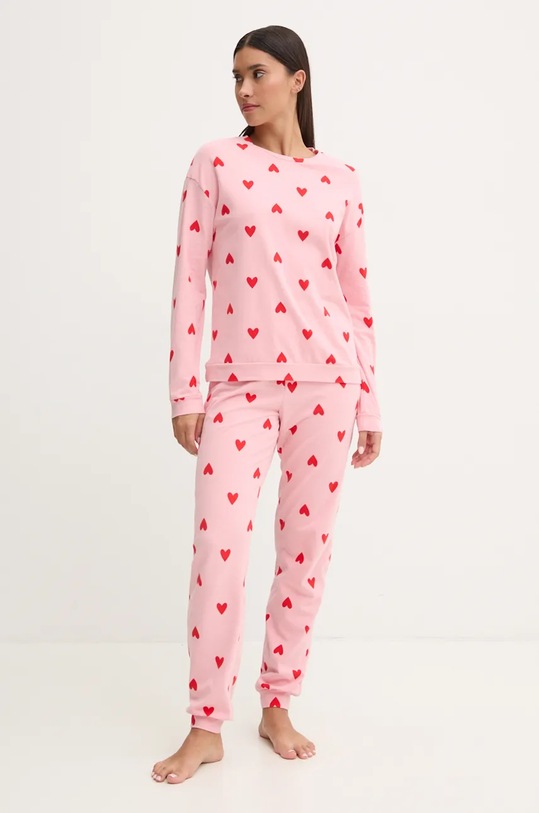Παντελόνι πιτζάμας United Colors of Benetton 39R73F03M ροζ NC24