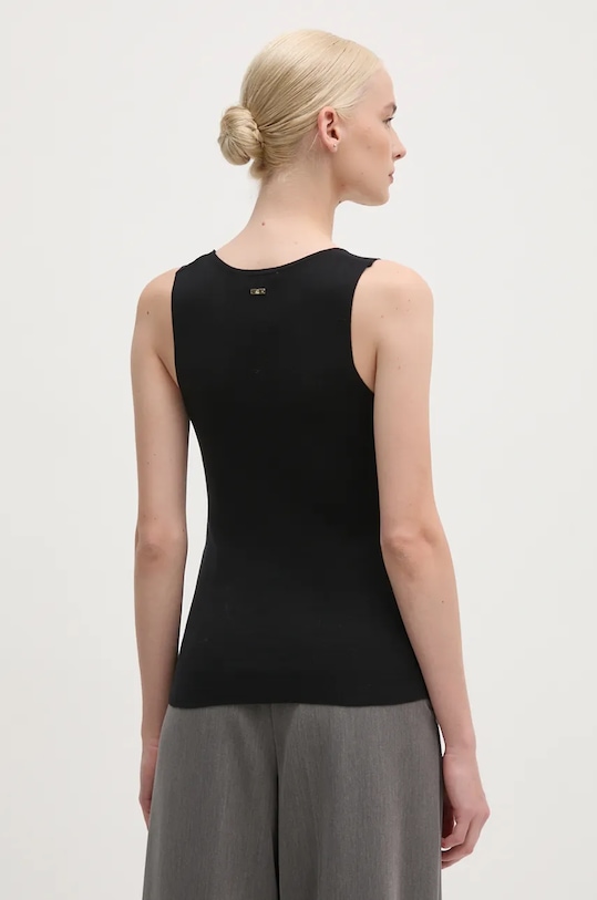 Îmbrăcăminte United Colors of Benetton top din bumbac 10943H00B negru