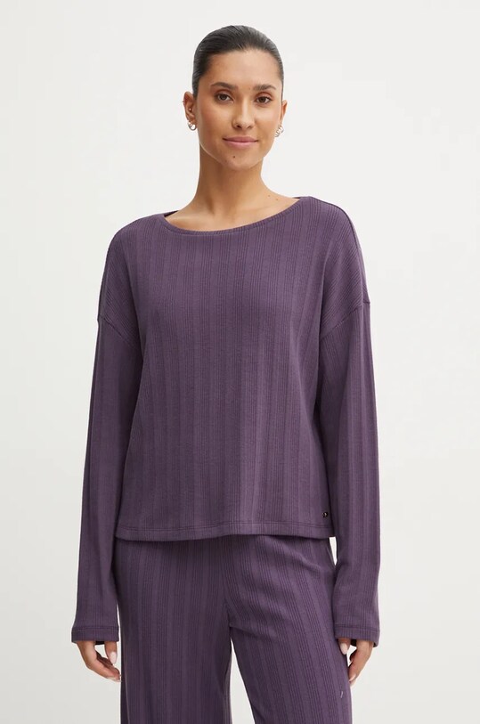 Пижамный лонгслив United Colors of Benetton трикотаж тёмно-синий 3MUD3M06B