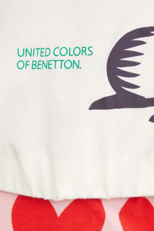 Pyžamové tričko s dlouhým rukávem United Colors of Benetton x GARFIELD 3Y5E3M061 béžová