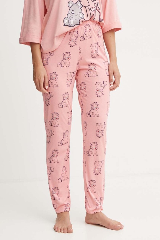 Pyžamové kalhoty United Colors of Benetton x GARFIELD spodní růžová 3RDY3F03L