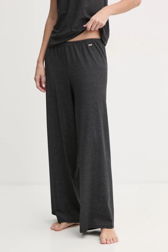 Піжамні штани United Colors of Benetton трикотаж чорний 3NYW3F03Z