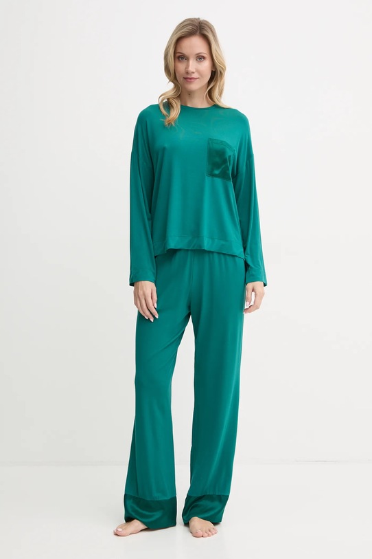 United Colors of Benetton spodnie piżamowe 3ZEW3F03X turkusowy NC24