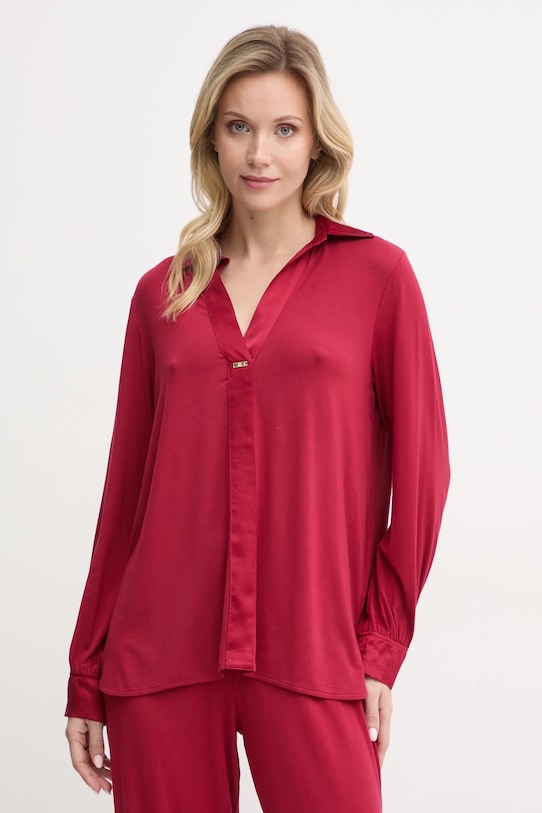 United Colors of Benetton bluzka piżamowa dzianina czerwony 3ZEW3M007