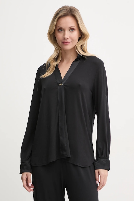 Пижамная блузка United Colors of Benetton трикотаж чёрный 3ZEW3M007