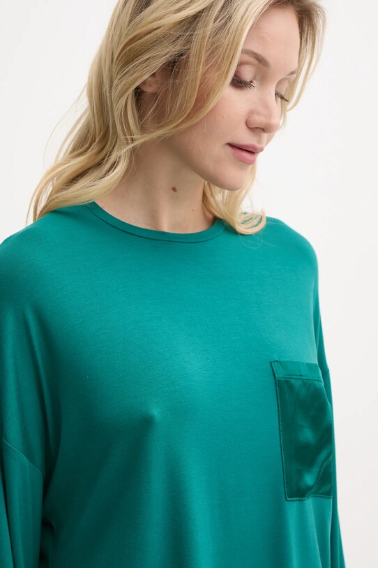 Піжамний лонгслів United Colors of Benetton бірюзовий 3ZEW3M06P