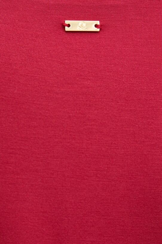 United Colors of Benetton longsleeve piżamowy 3ZEW3M06P bordowy