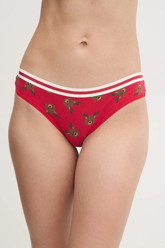 United Colors of Benetton figi dzianina czerwony 3TRL1S020