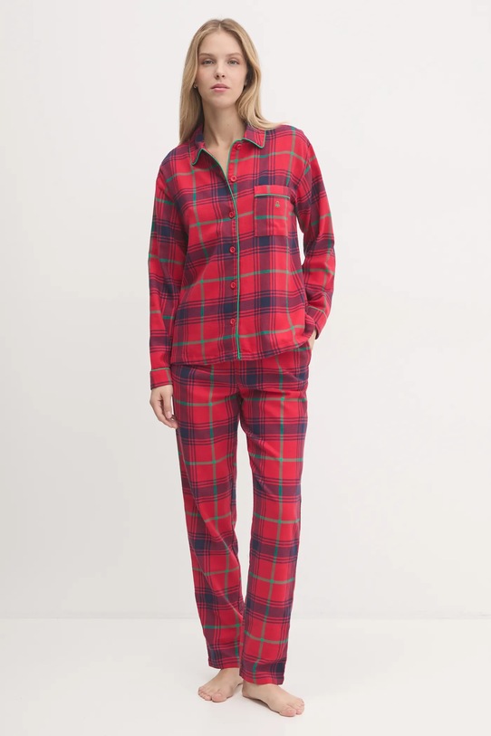 Хлопковая пижама United Colors of Benetton хлопок красный 43UL3P00O