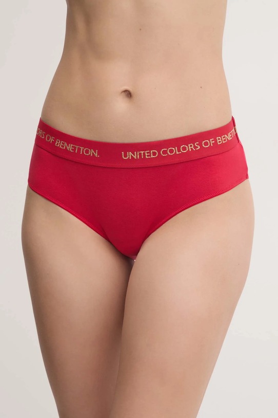 United Colors of Benetton figi dzianina czerwony 3OP81S01Y