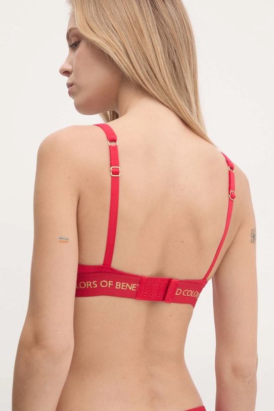 Odzież United Colors of Benetton biustonosz 3OP81R01O czerwony