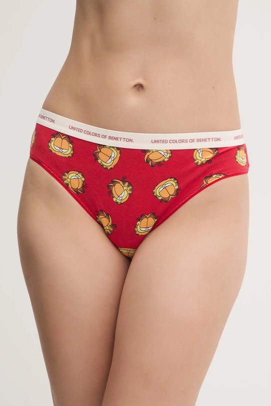 United Colors of Benetton figi dzianina czerwony 3VOU1S01V