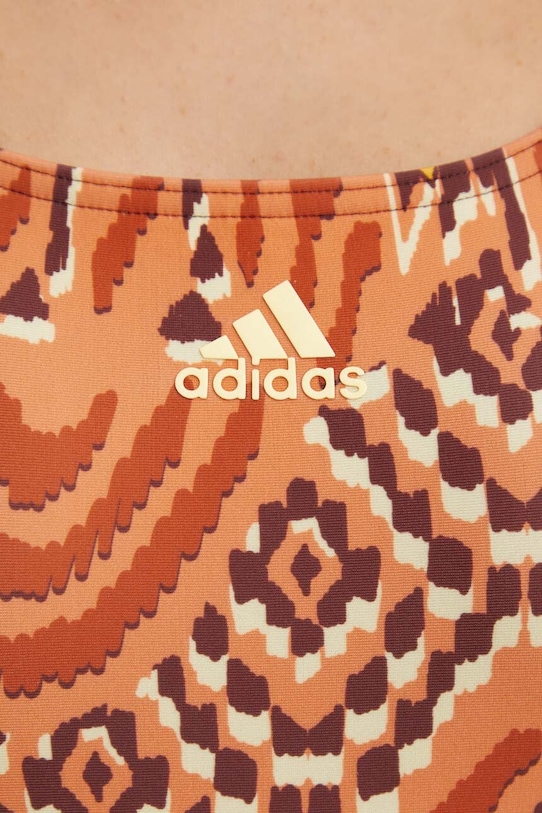 Цял бански adidas x Farm Rio оранжев IL7981