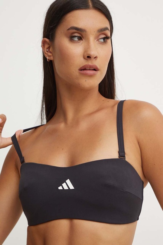 adidas biustonosz kąpielowy Iconisea bez fiszbinów czarny IW9304