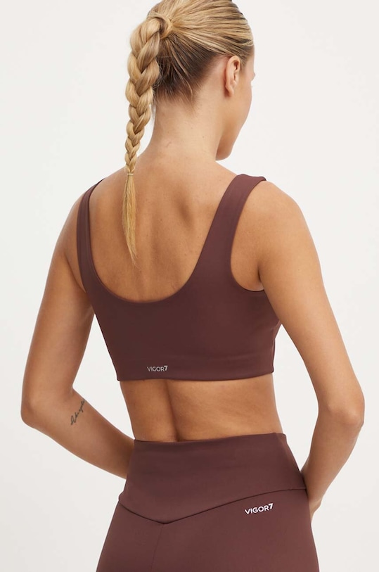 Oblečení Sportovní podprsenka EA7 Emporio Armani TJKLZ.6DTH58.1755 hnědá