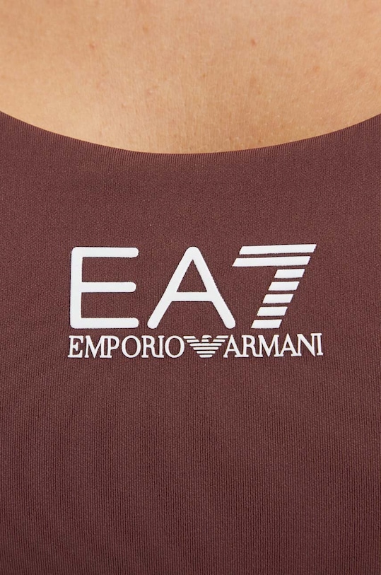 Sportovní podprsenka EA7 Emporio Armani TJKLZ.6DTH58.1755 hnědá