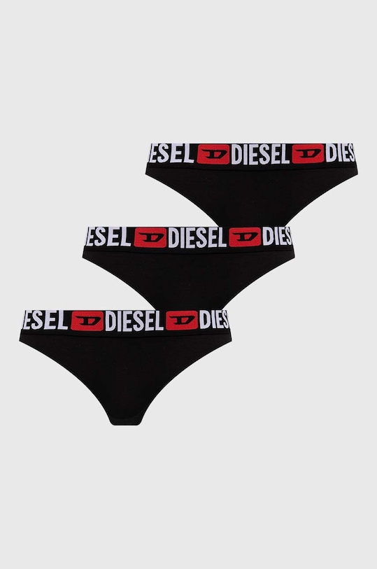 Tanga Diesel UFST-STARS-THREEPACK 3-pack jemný vzor černá 00SE0K.0NJAP